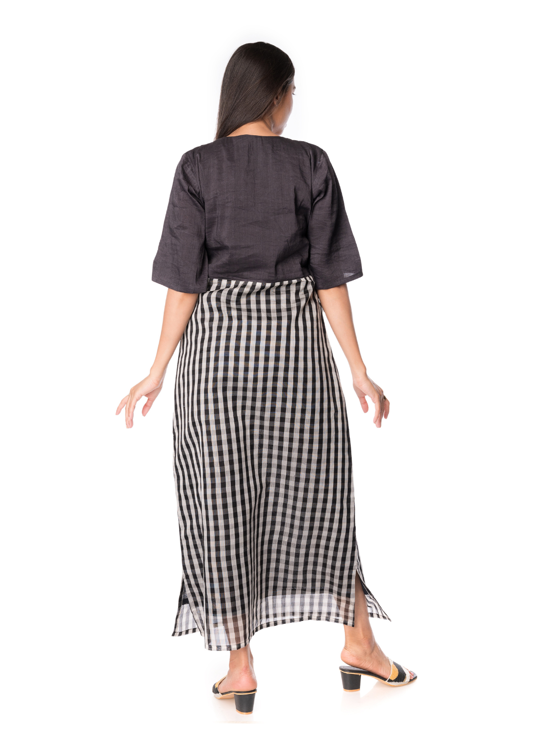 Maxi Dress Made From Chanderi Silk