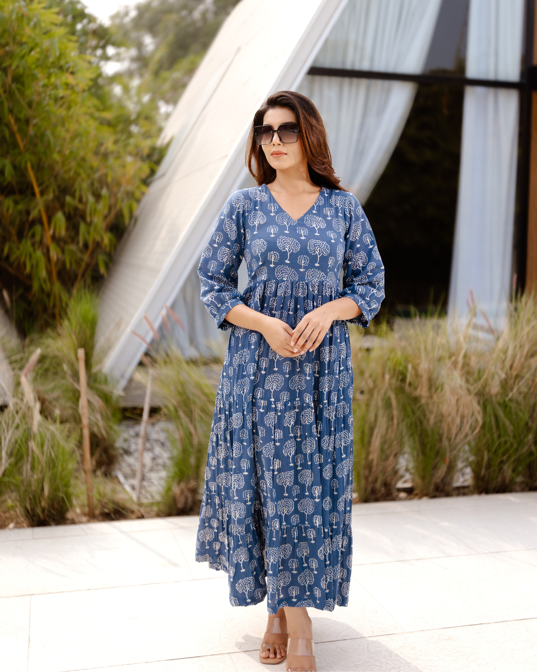 frock trendy cotton maxi dress designs Cotton Maxi Dress Designs For Women