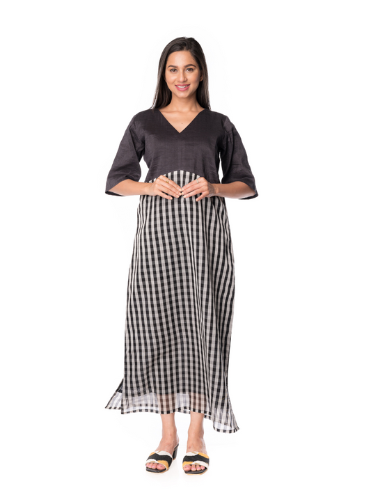 Maxi Dress Made From Chanderi Silk