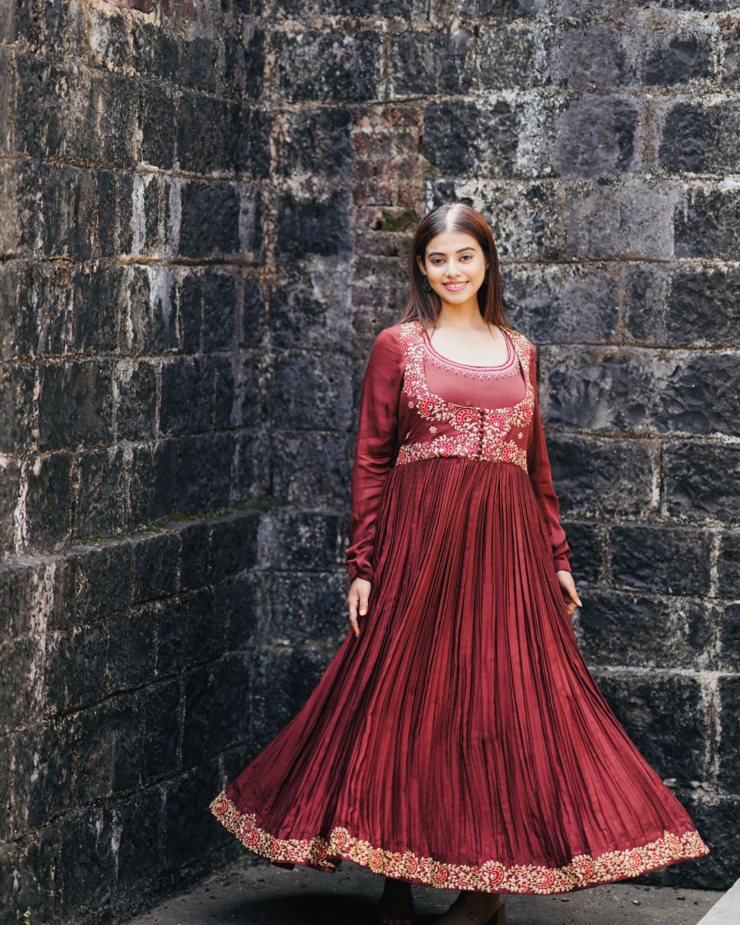 Modal Silk Anarkali Kurta for Women – Redefining Traditional Fashion with Panchakanya