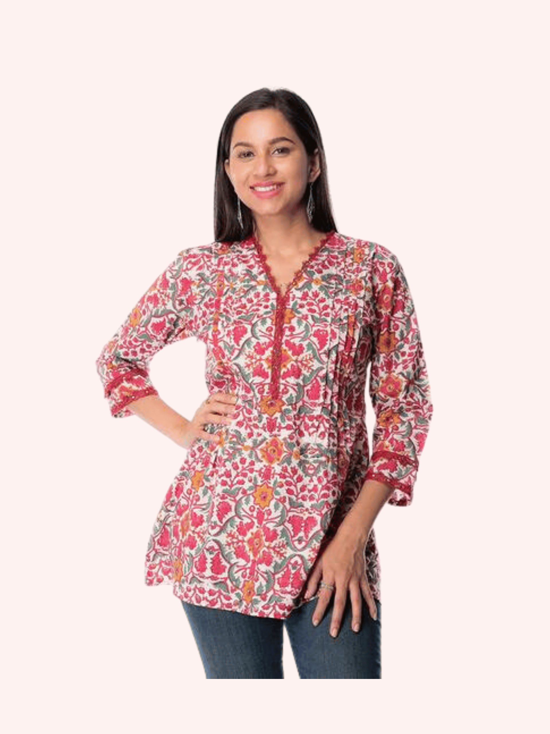 Handmade Off-White Chanderi Silk Top - Exquisite Design for Women –  panchakanya