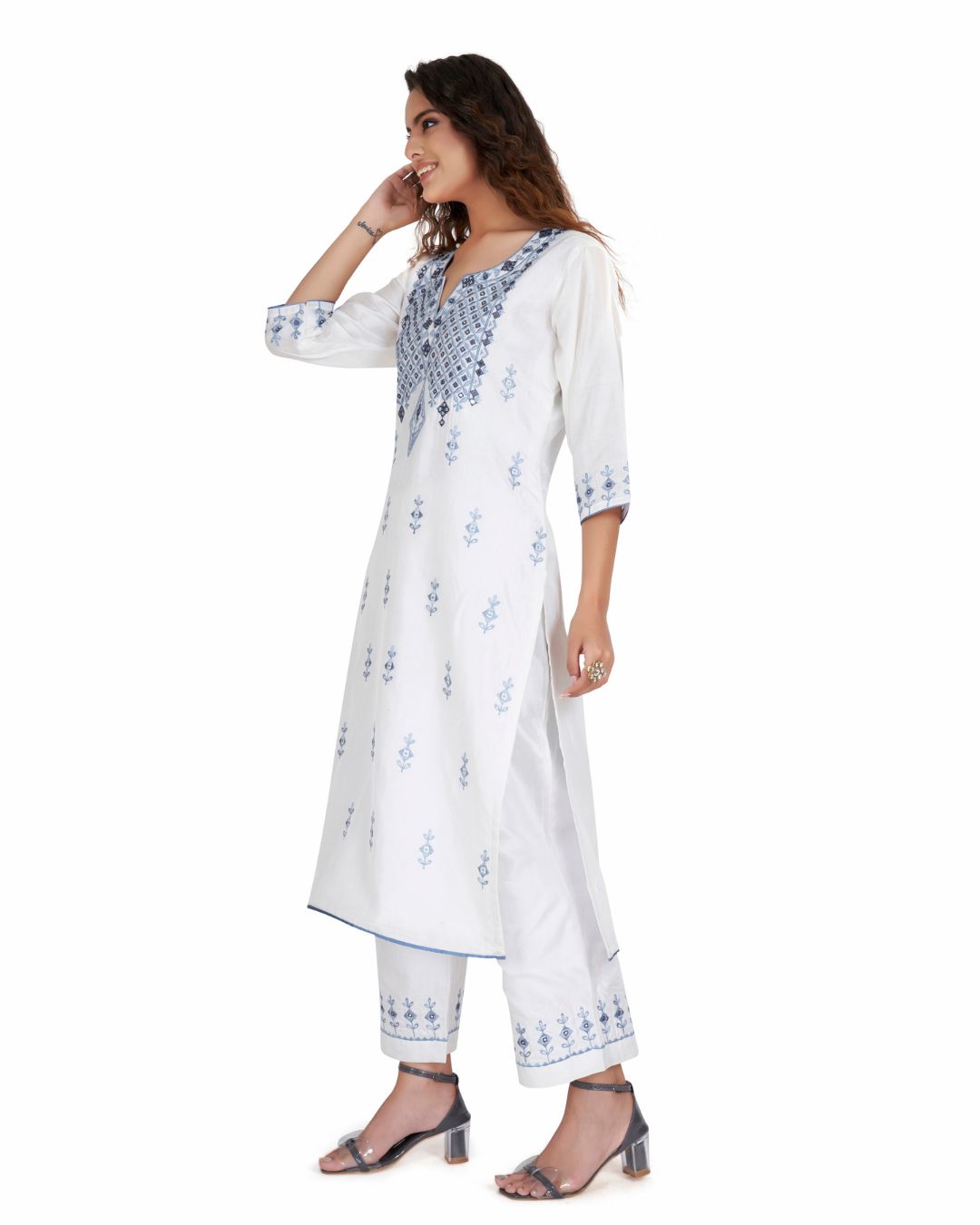 Designer Malbari Silk Kurta Set for Women by Panchakanya Clothing