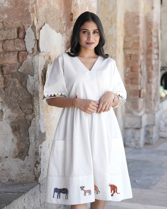 Stylish Organic Cotton Frocks for Women and Girls - Panchakanya Clothing