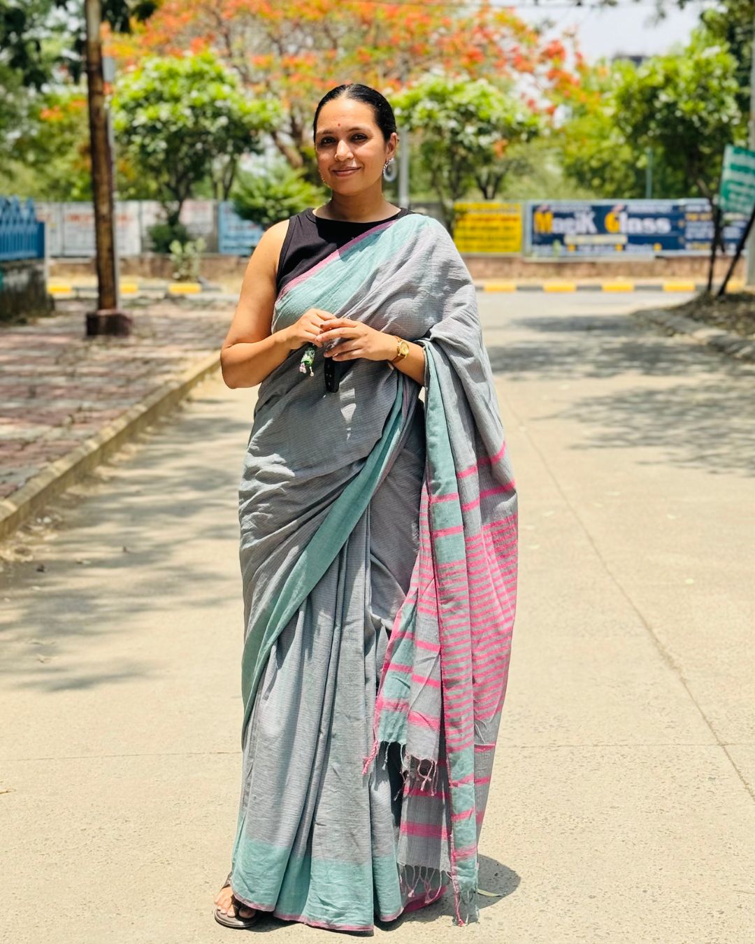Stylish Organic Cotton Saree Collection for Women and Girls by Panchakanya Clothing