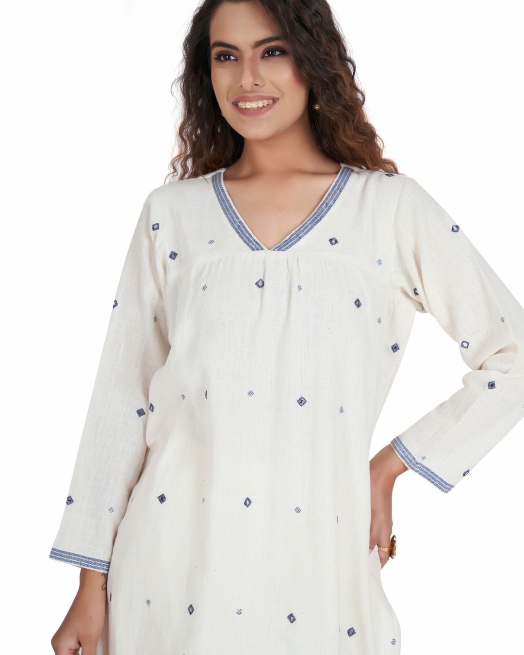 Comfortable Kala Cotton Kurta for Women - Panchakanya Clothing