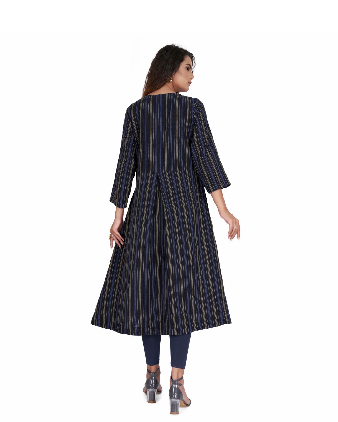 Stylish Kala Cotton A Line Kurta – Perfect Kurta for Women & Girls By Panchakanya
