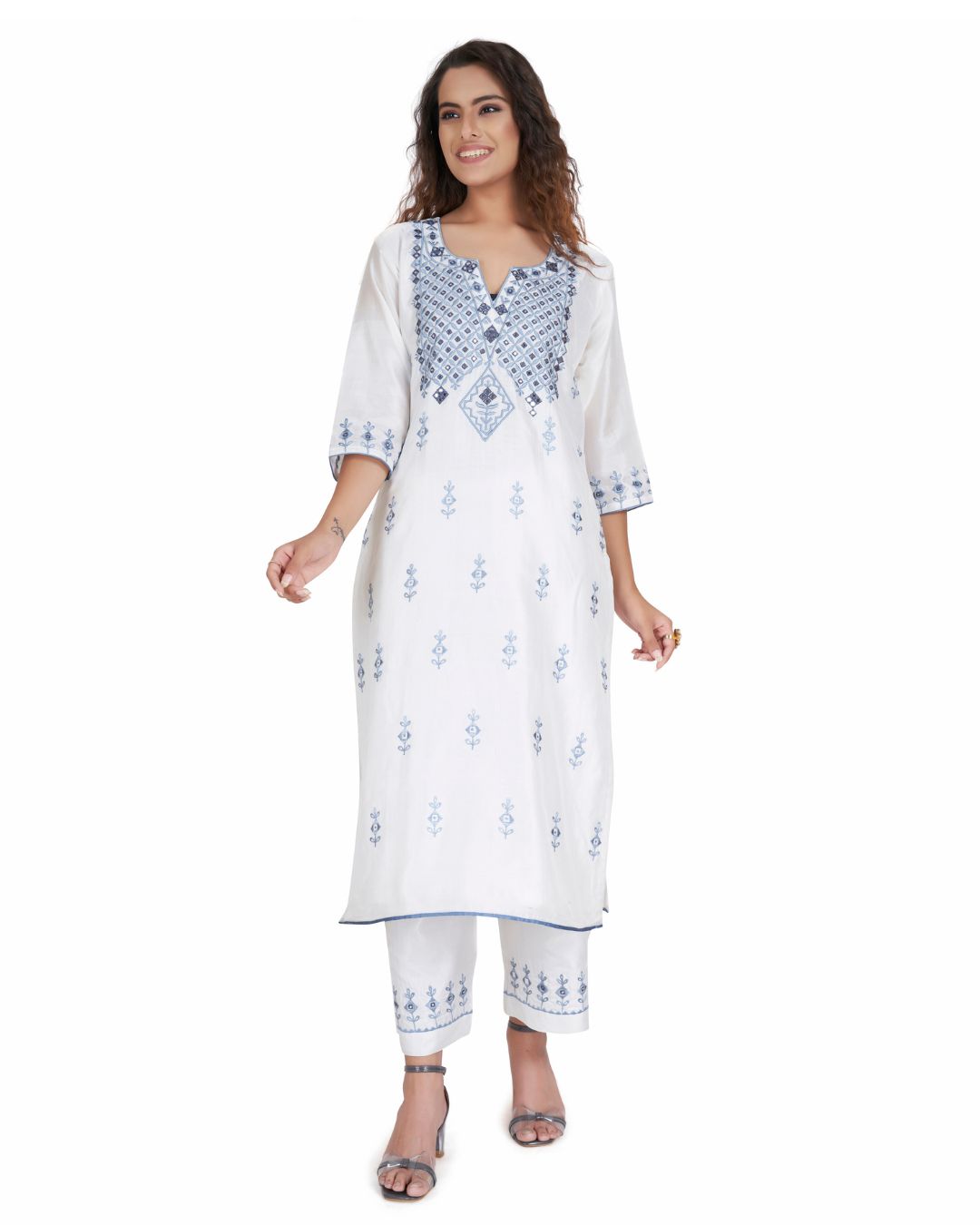 Designer Malbari Silk Kurta Set for Women by Panchakanya Clothing