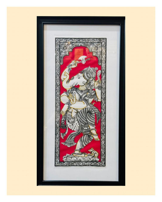 Traditional Ganesha Pattachitra Painting - Unique Indian Wall Art By Panchakanya