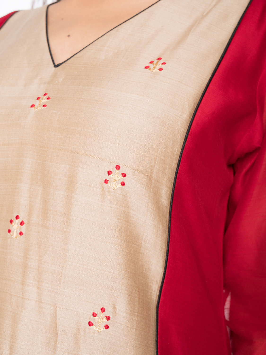 Maheshwari Silk Straight Kurta: Perfect Ethnic Wear for Girls and Women