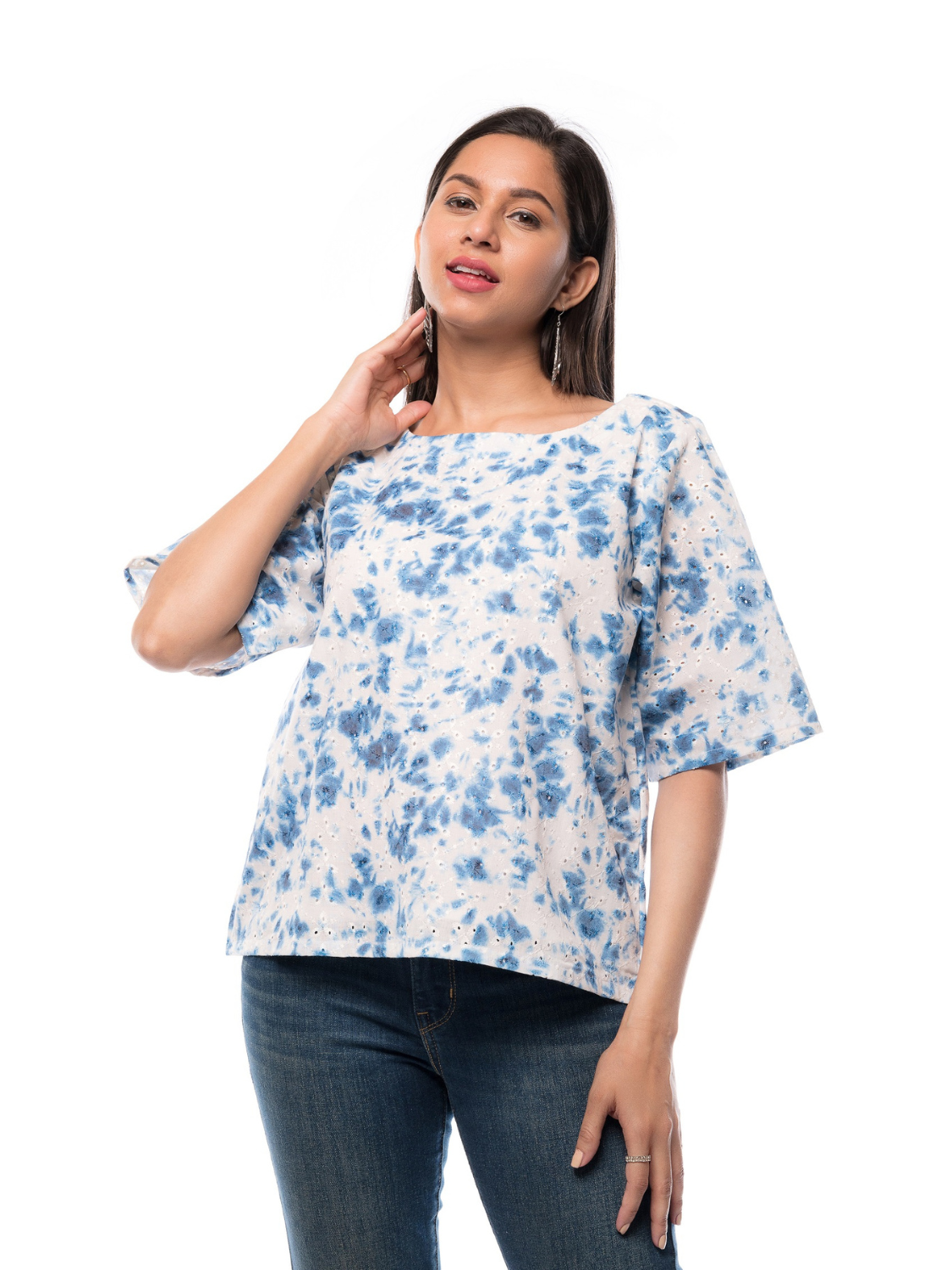 Stylish Hakoba Cotton Top for Women – Ethnic & Casual Wear