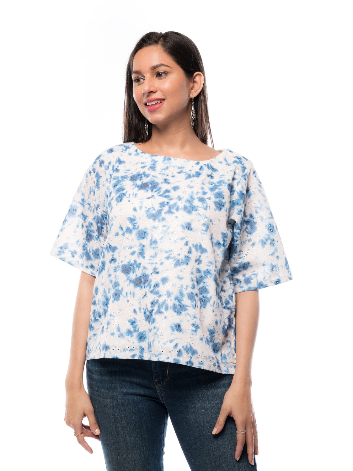 Stylish Hakoba Cotton Top for Women – Ethnic & Casual Wear