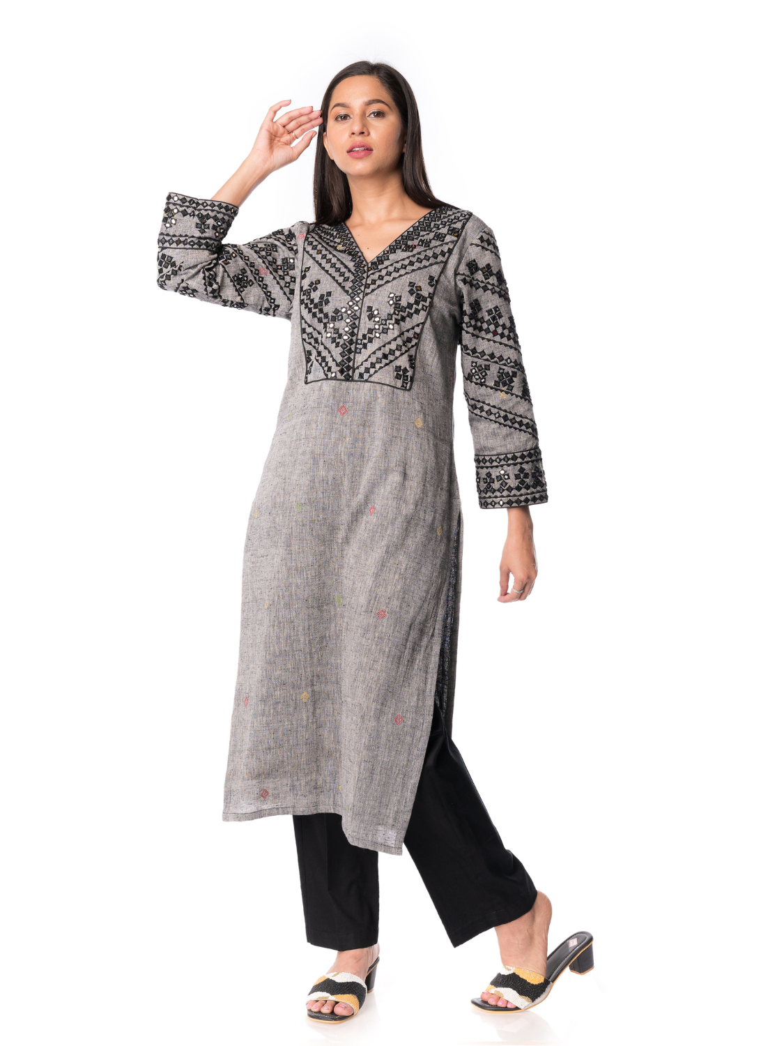Long straight 2025 kurta design