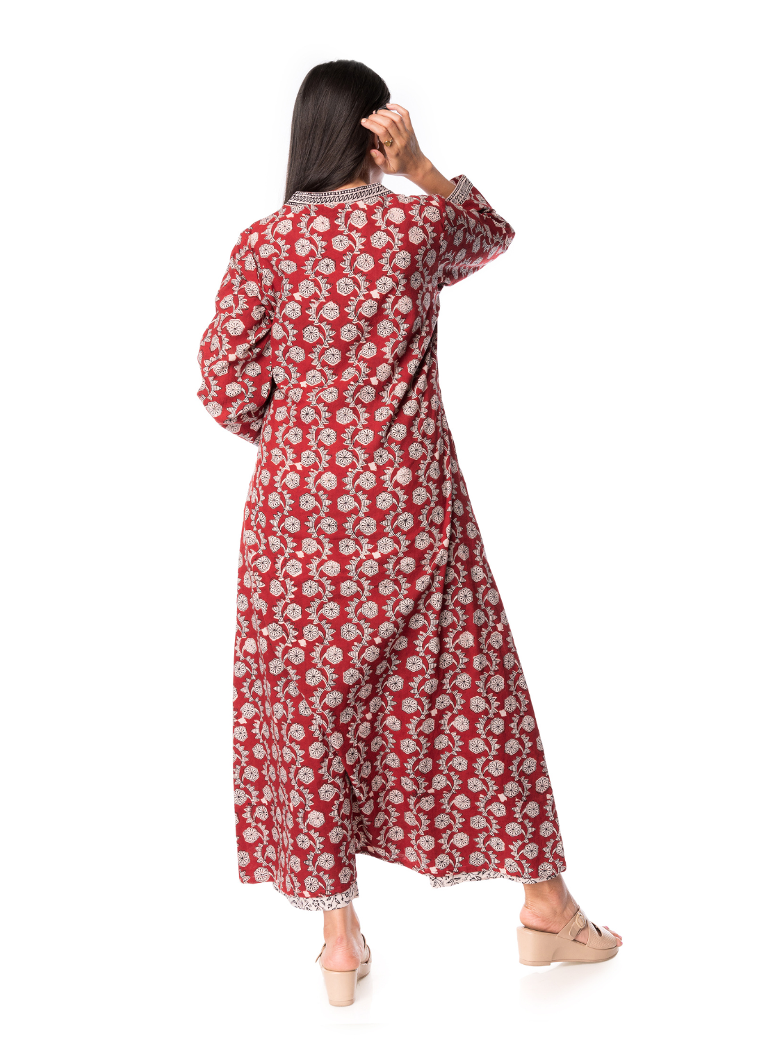 Comfort Meets Style: Panchakanya Clothing’s A Line Cotton Kurta for Women