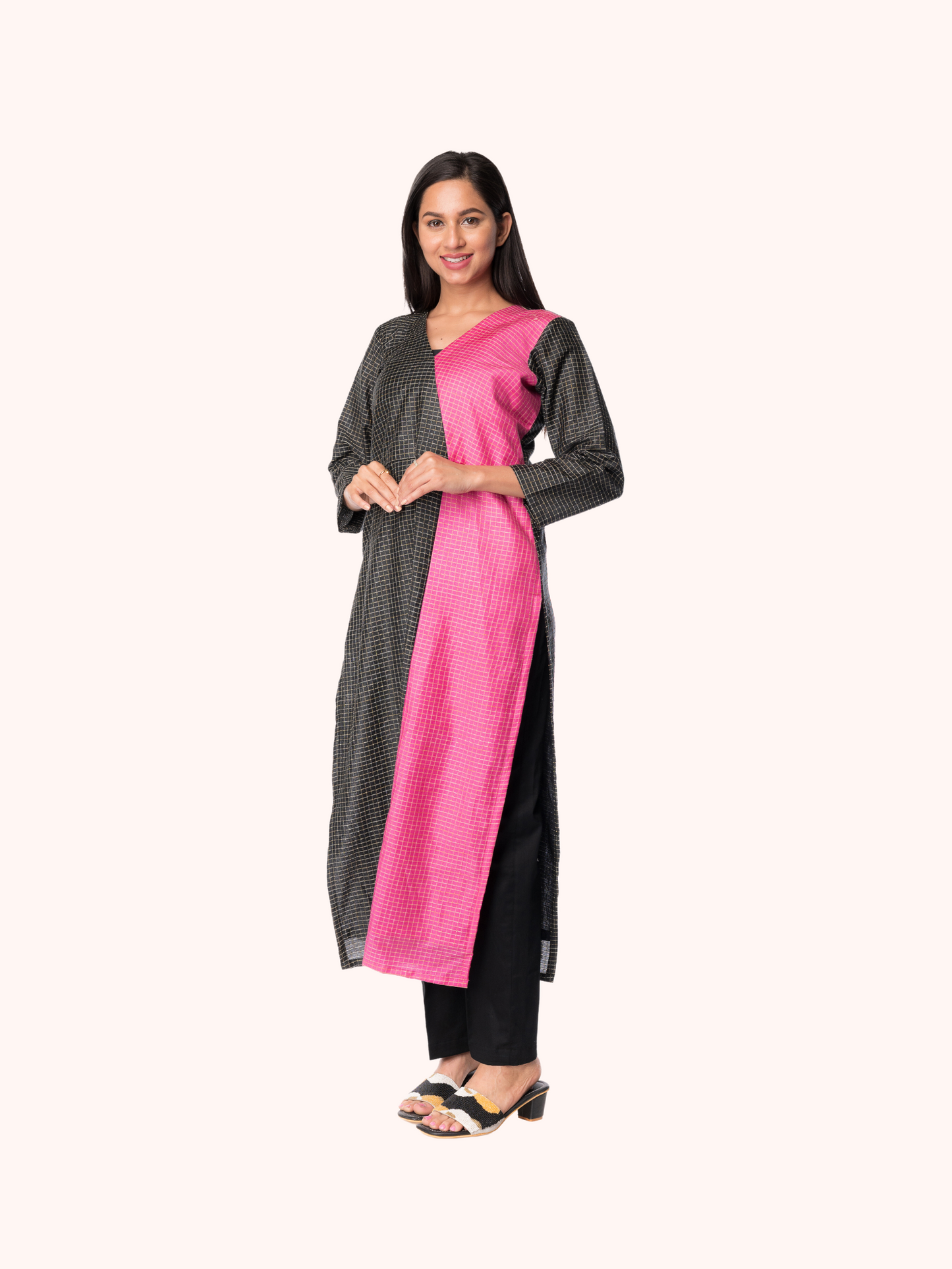 Bhaglpur Slik Long Kurta For Women - Panchakanya Clothing