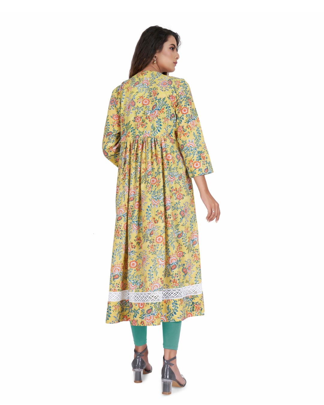 Versatile A Line Cotton Kurta for Women - Designed for Casual and Special Occasions