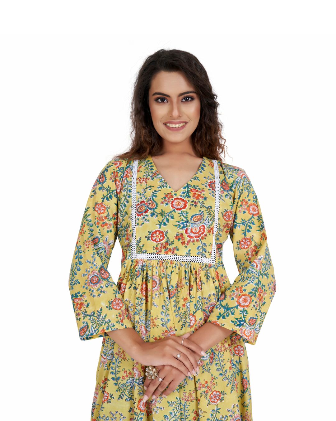 Versatile A Line Cotton Kurta for Women - Designed for Casual and Special Occasions