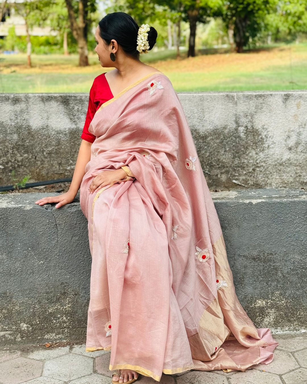 Ethnic Wear Redefined: Handcrafted Chanderi Sarees with Pitta Work