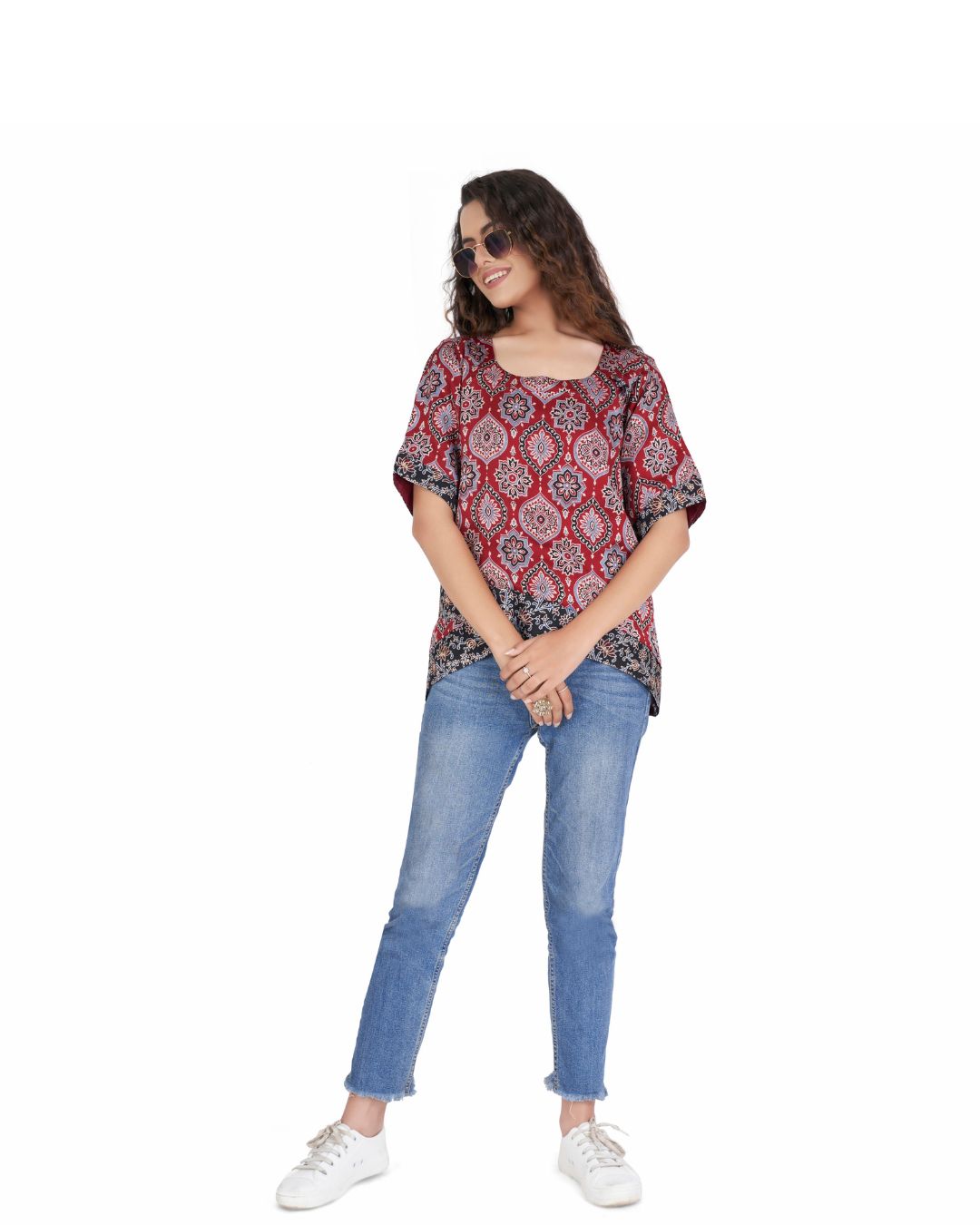 Modal Silk Kurti for Women Girls - Panchakanya Clothing