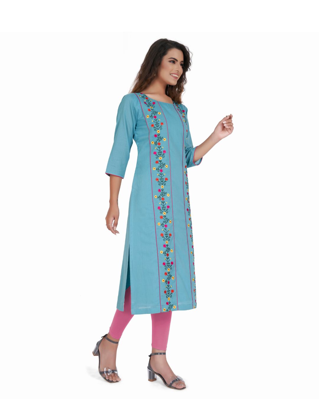 Versatile Cotton Kurta for Women with Pipping - A Must Have Wardrobe Essential