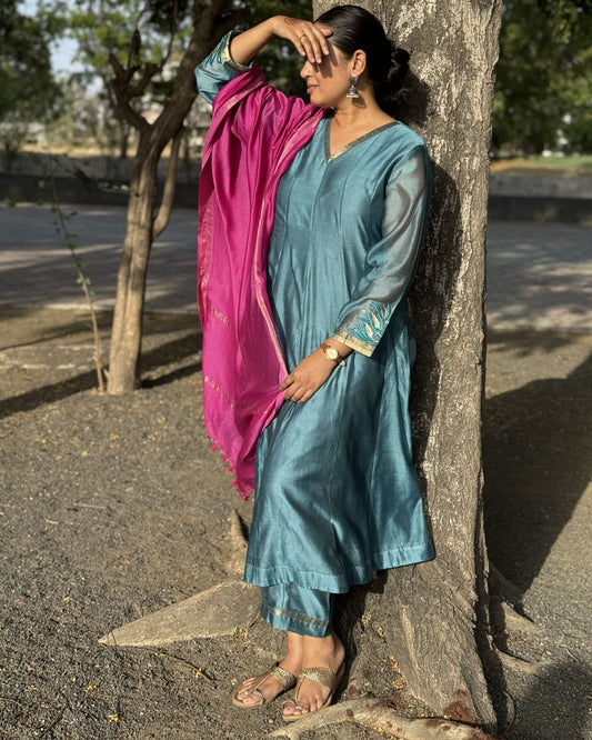 Maheswari Elegance for Every Occasion - Stylish Kurta Set for Women