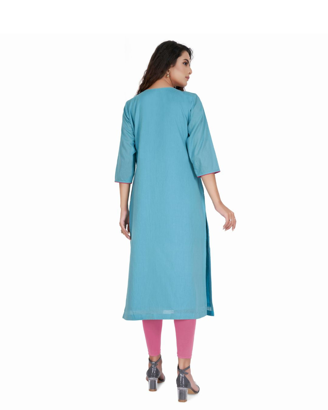 Versatile Cotton Kurta for Women with Pipping - A Must Have Wardrobe Essential