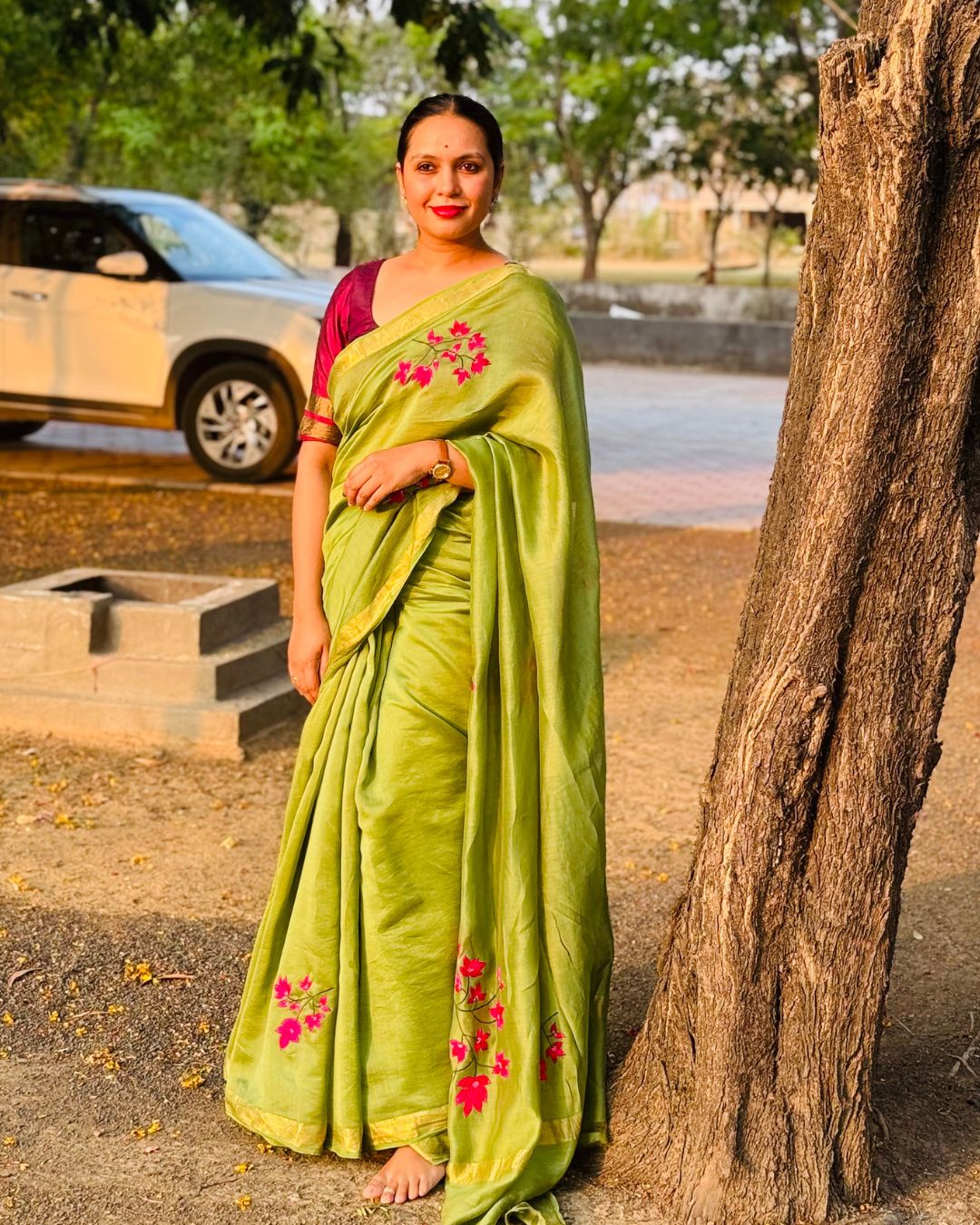 Traditional Chanderi Saree for Women & Girls - Panchakanya Clothing