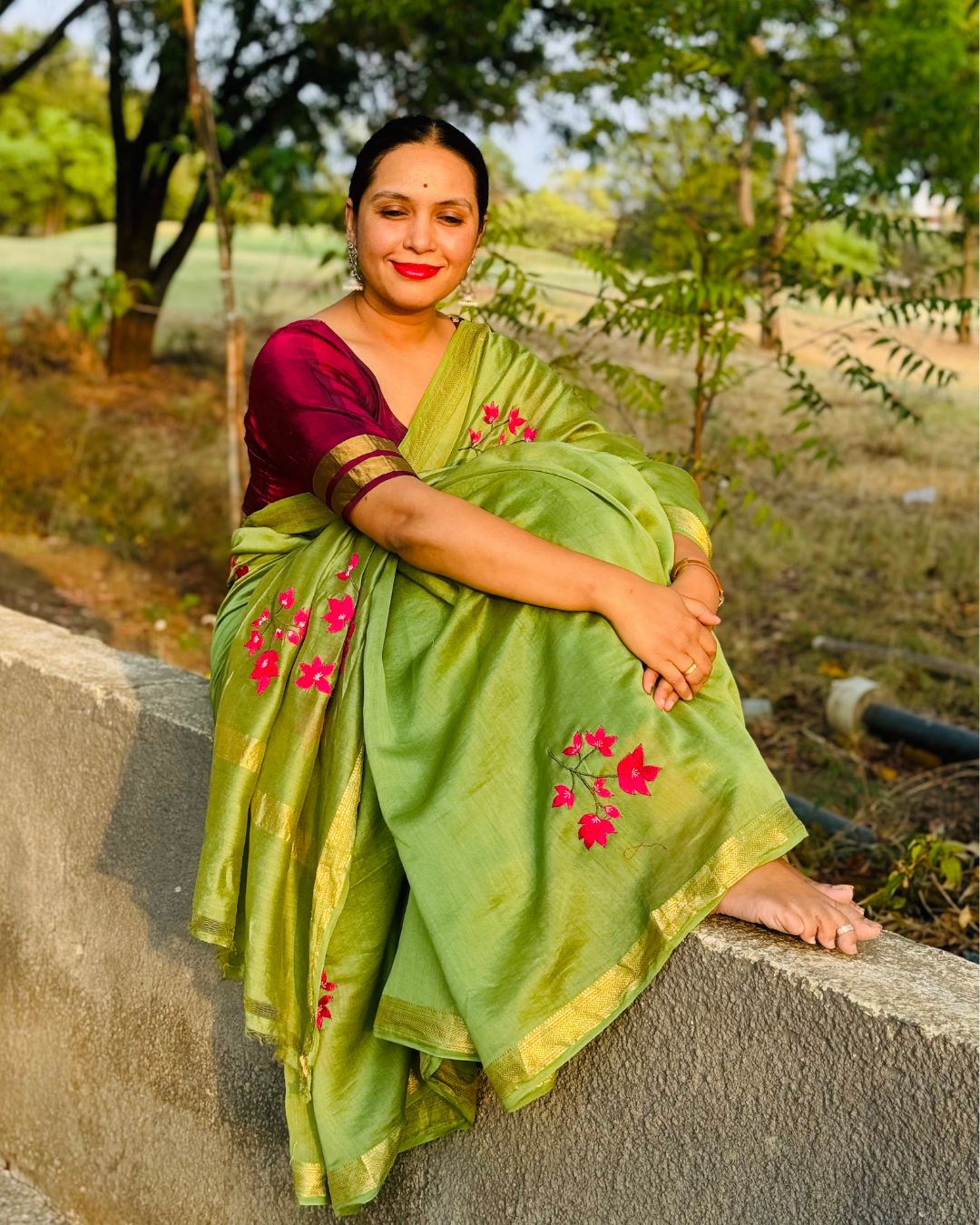 Traditional Chanderi Saree for Women & Girls - Panchakanya Clothing